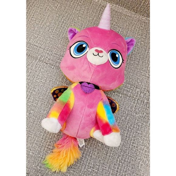 Rainbow Butterfly Unicorn Kitty Fabulous Felicity Huggable Plush Toy Multicolor - Picture 6 of 7